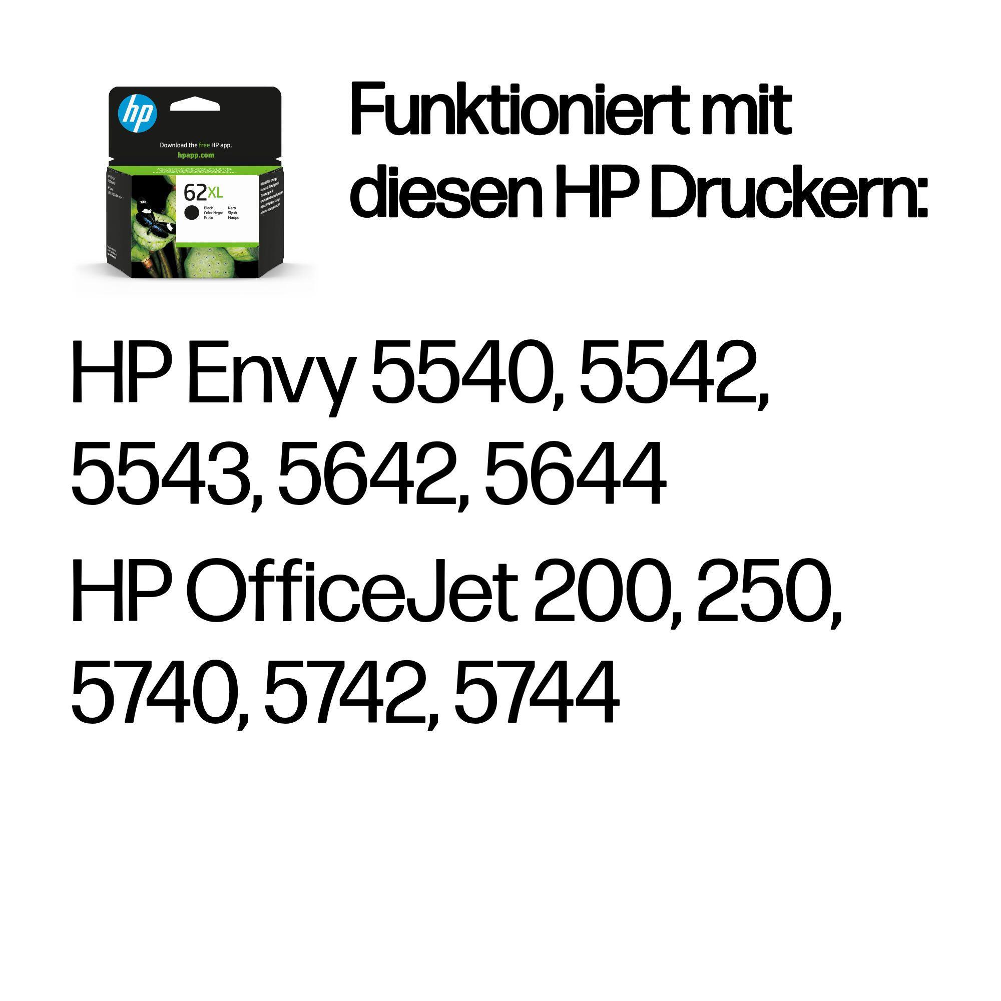 HP Inchiostro 62XL / C2P05AE Nero XL