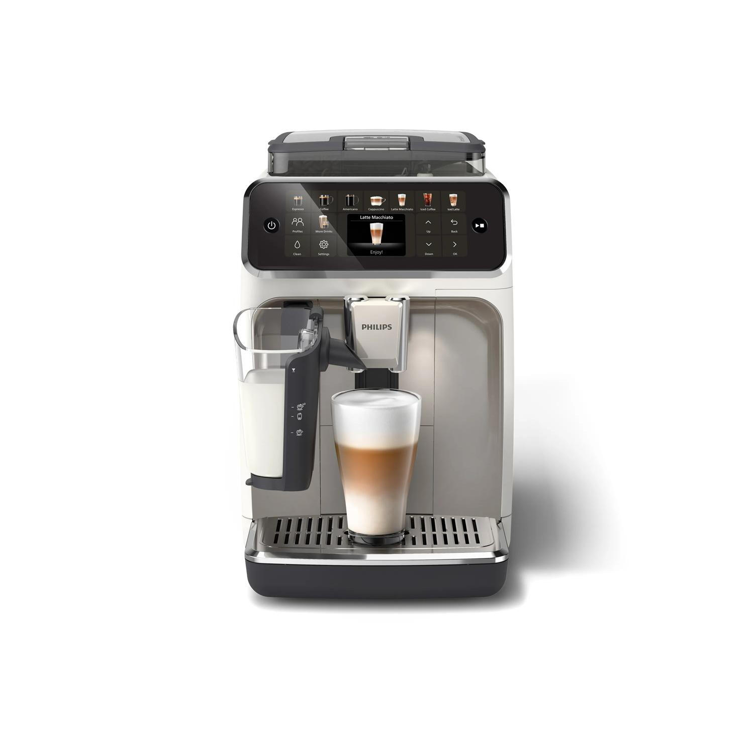 Philips Fully automatic coffee machine Series 5500 LatteGo / EP5543/90 White, black