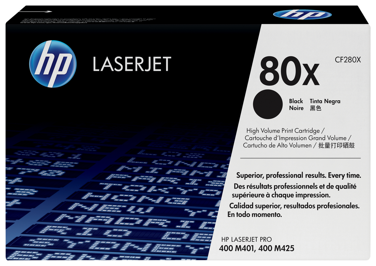 HP Toner 80X / CF280X Schwarz XL