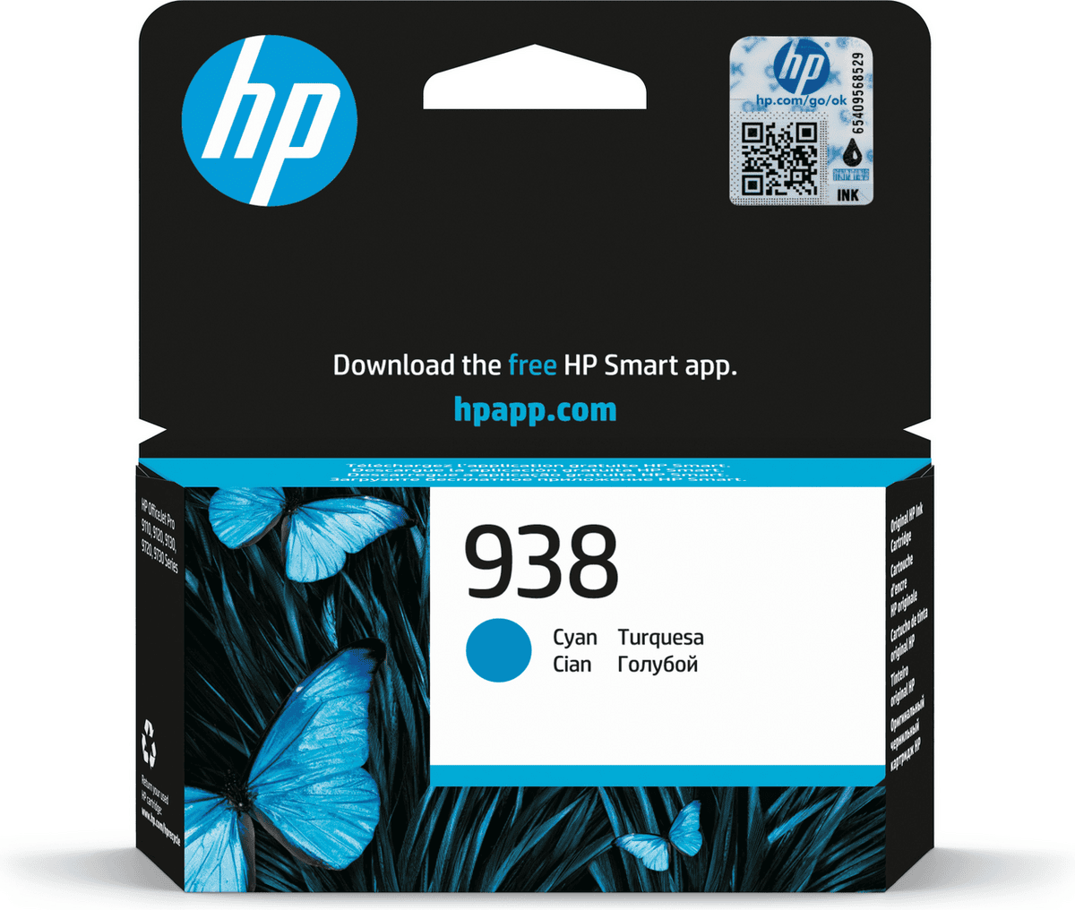 HP Tinte 938 / 4S6X5PE Cyan