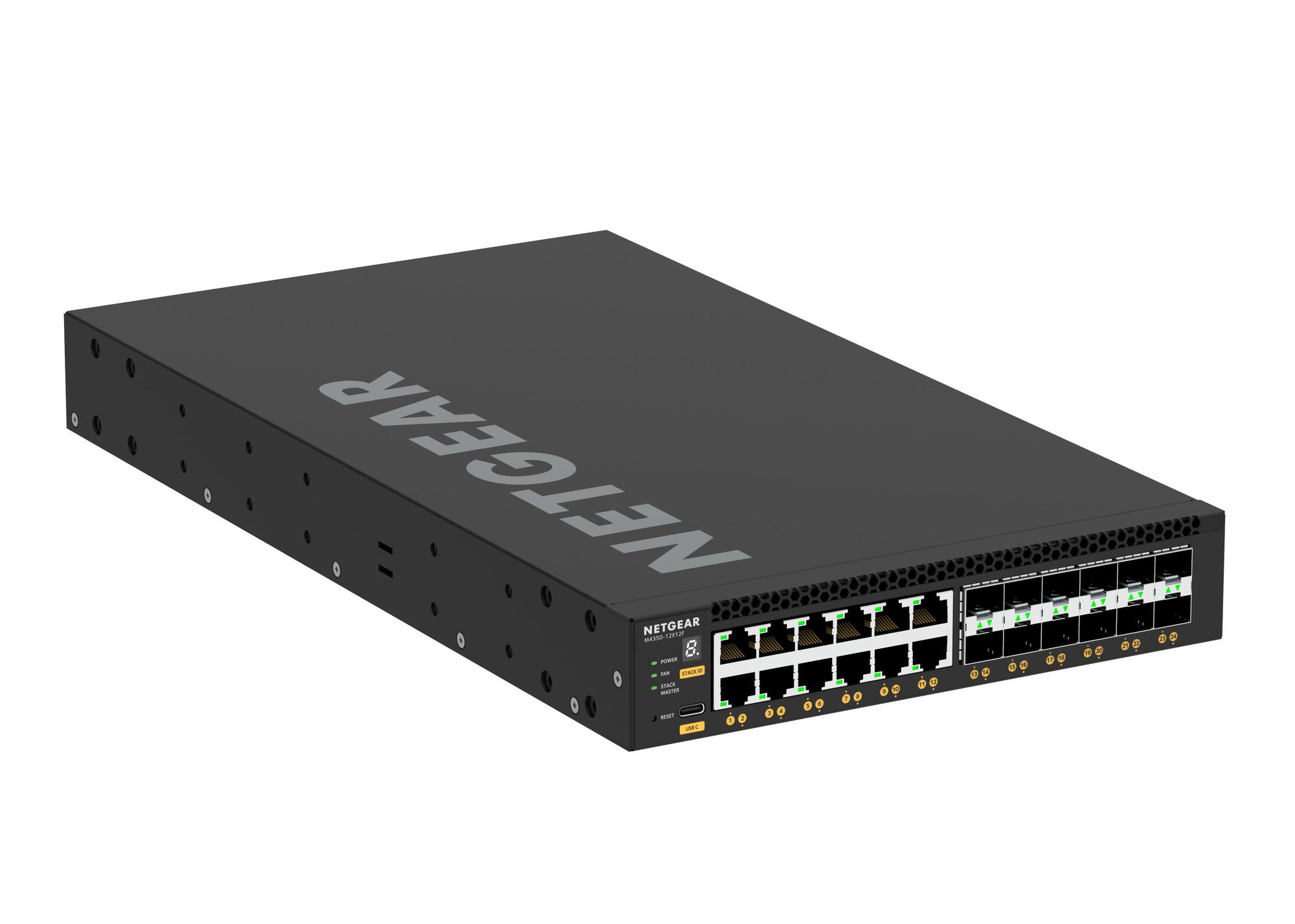 Netgear Interruptor M4350-12X12F / XSM4324-100NES Negro