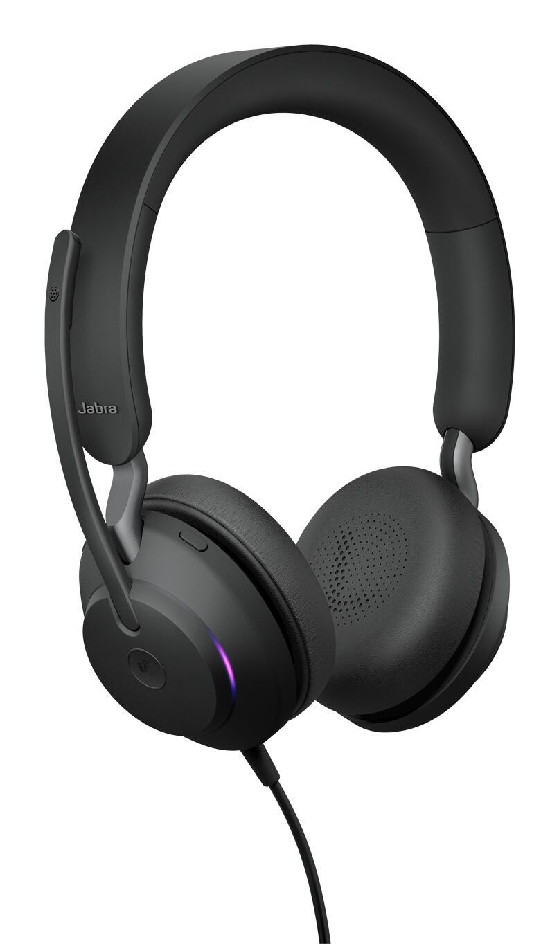 Jabra Casque Evolve2 40 SE MS Stereo / 24189-999-799 Noir