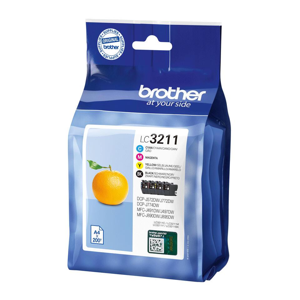 Brother Encre LC-3211VAL / LC3211VAL BK,C,M,Y Multipack