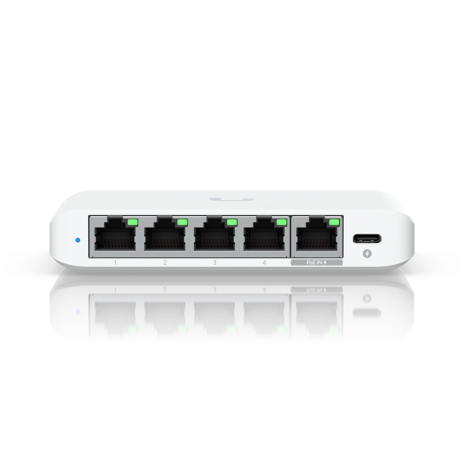 Ubiquiti Switch Ubiquiti USW-Flex Mini 2.5G-5 / USW-FLEX MINI 2.5G-5 Blanc