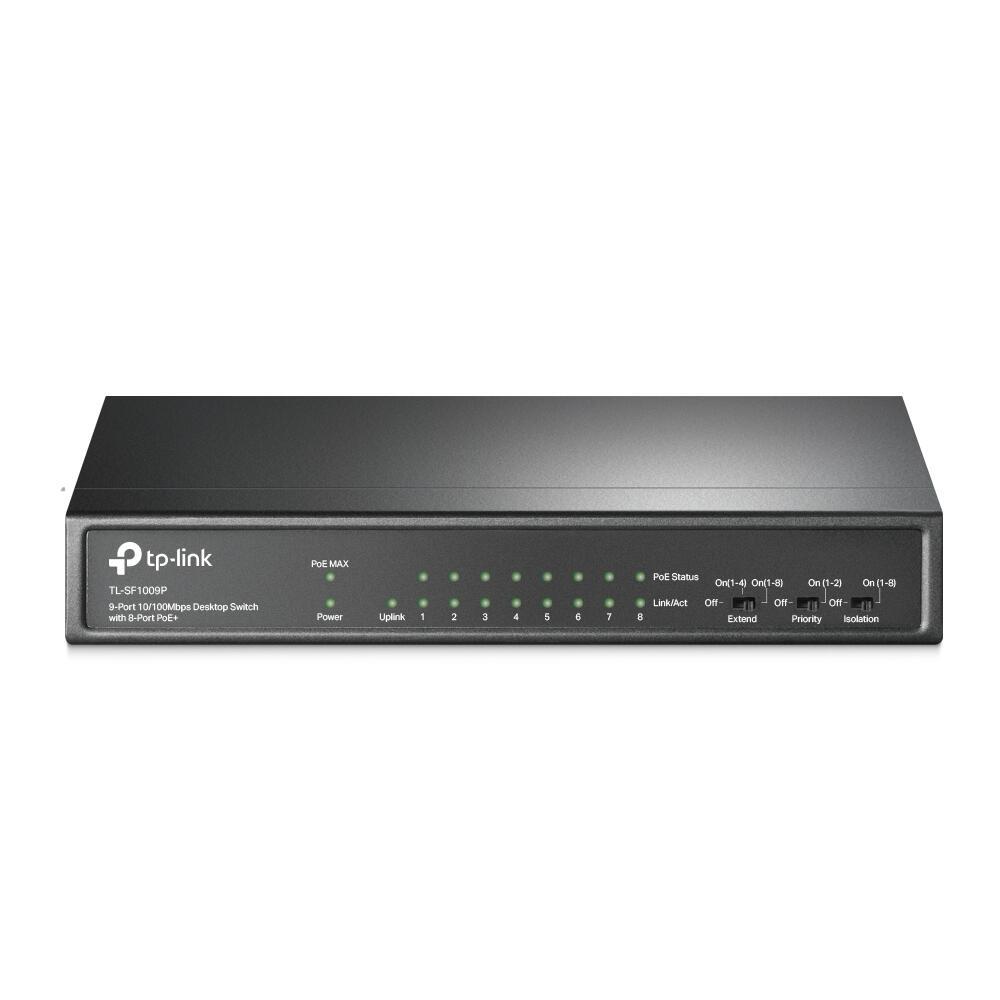 TP-Link Interruttore TL-SF1009P / TL-SF1009P Nero