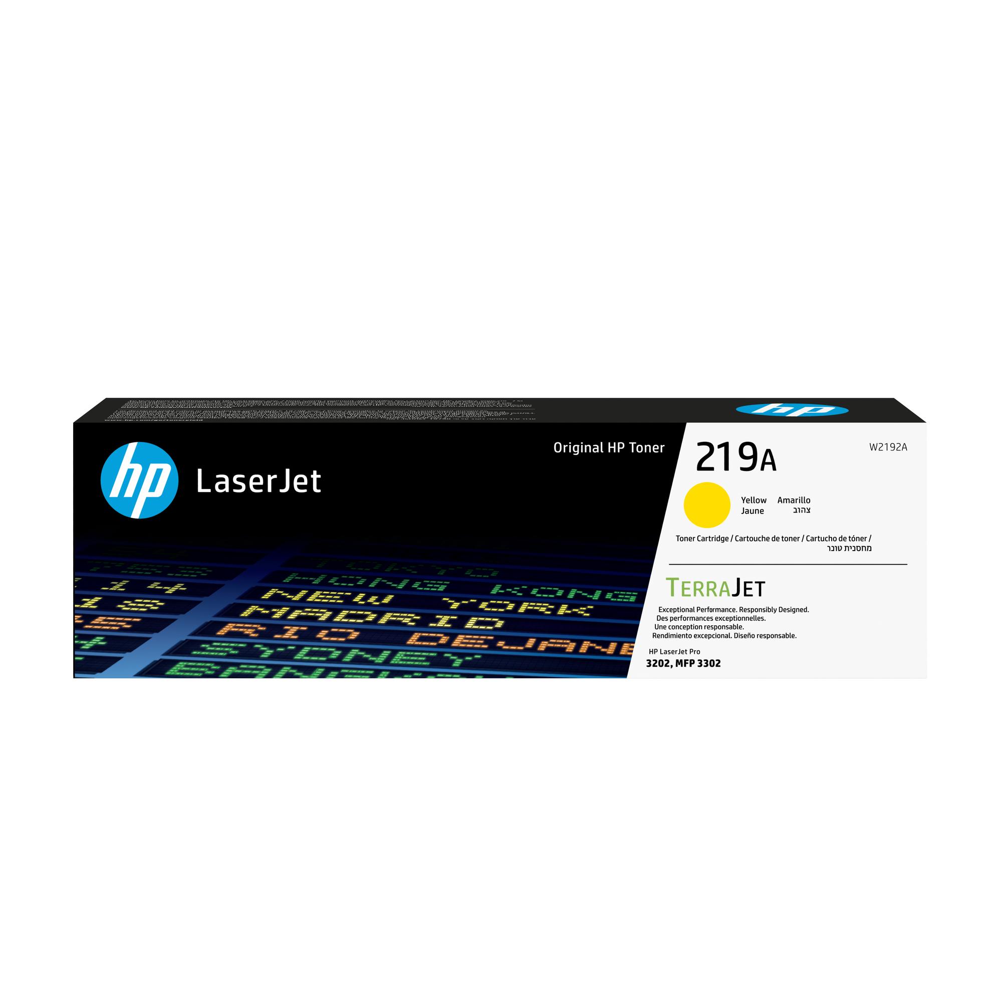 HP Toner 219A / W2192A Jaune Standard