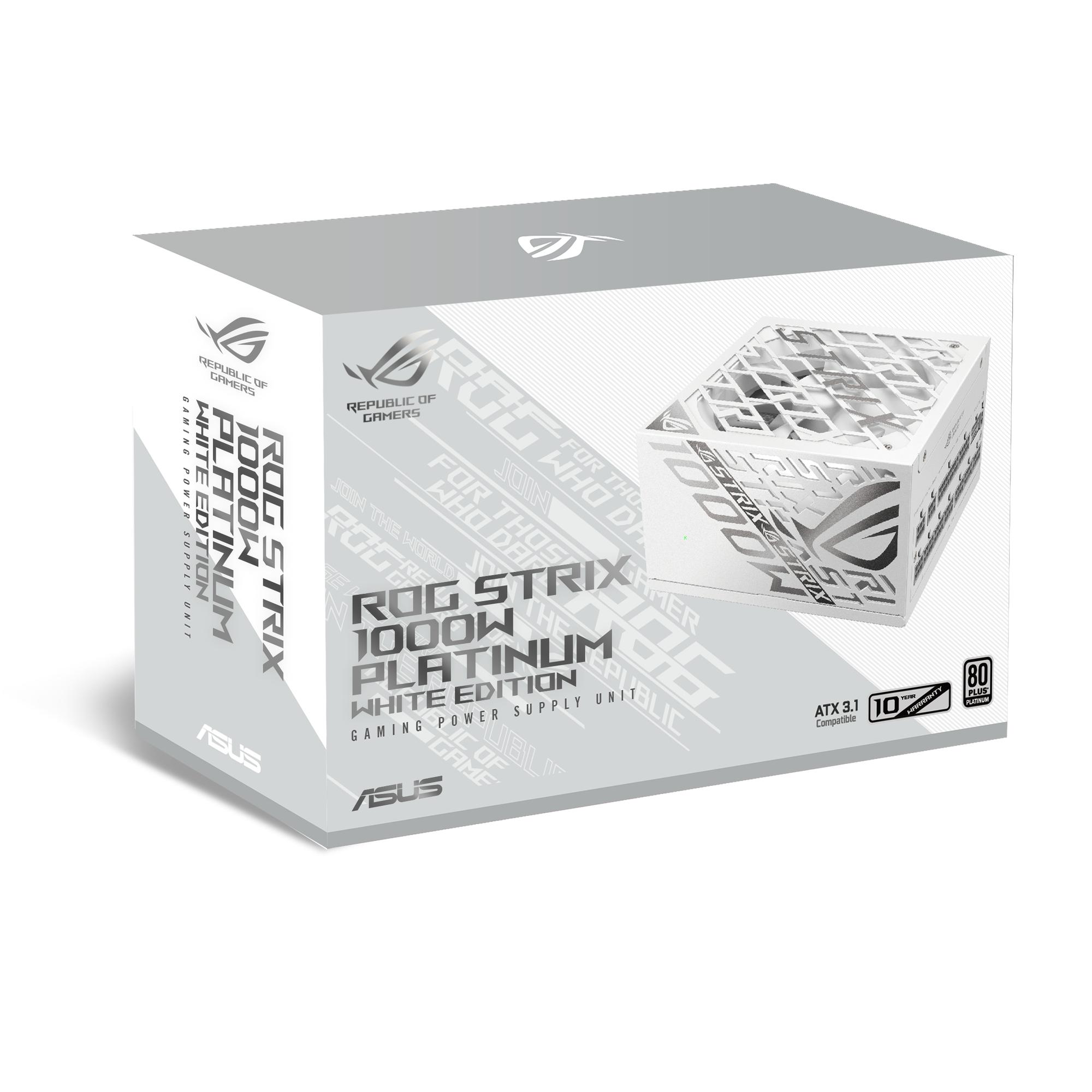 ASUS PC power supply unit ROG Strix 1000W Platinum / 90YE00W4-B0NA00 White