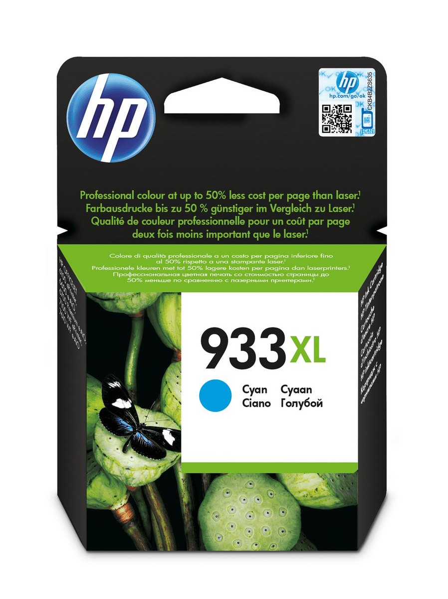 HP Tinta 933XL / CN054AE Cyan XL