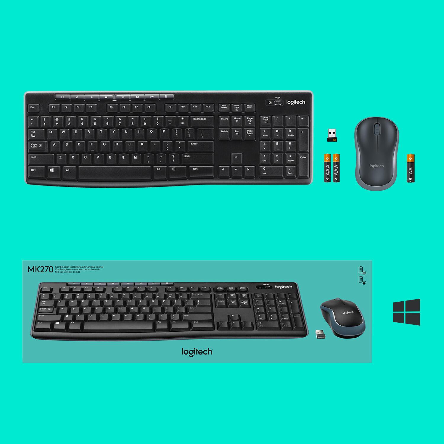 Logitech Ensemble souris et clavier MK270 / 920-004508 Noir