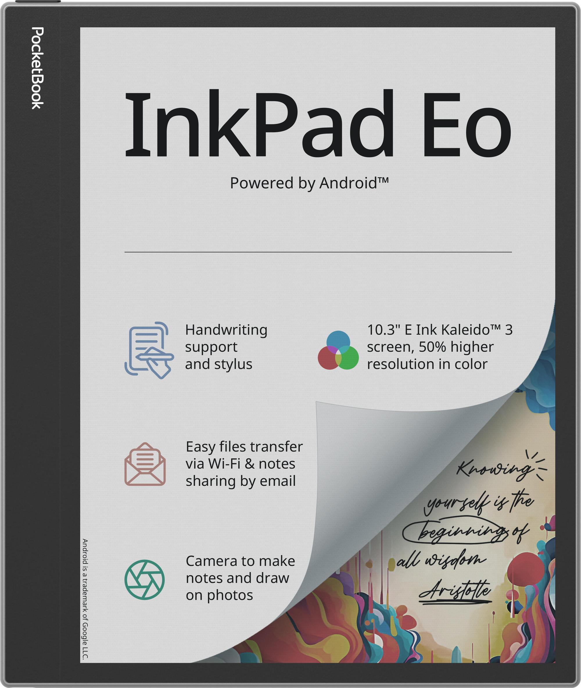 PocketBook lettore di eBook InkPad Eo EU / PB1042-M-WW Nero, grigio XL 26,2 cm (10,3")