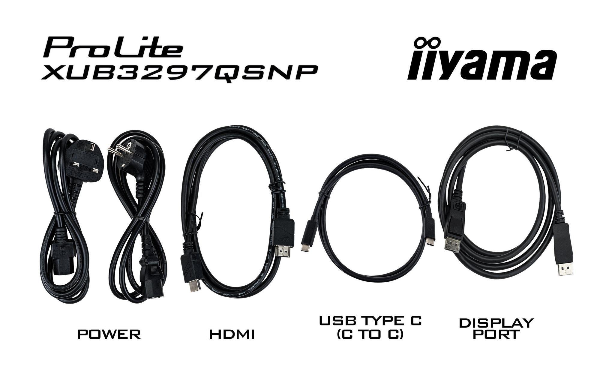 iiyama Monitor Pro Lite XUB3297QSNP-B1 / XUB3297QSNP-B1 Black 81.3 cm (32")