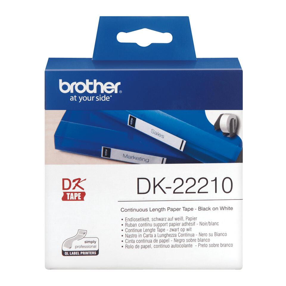 Brother Etiqueta DK-22210 / DK22210 Blanco