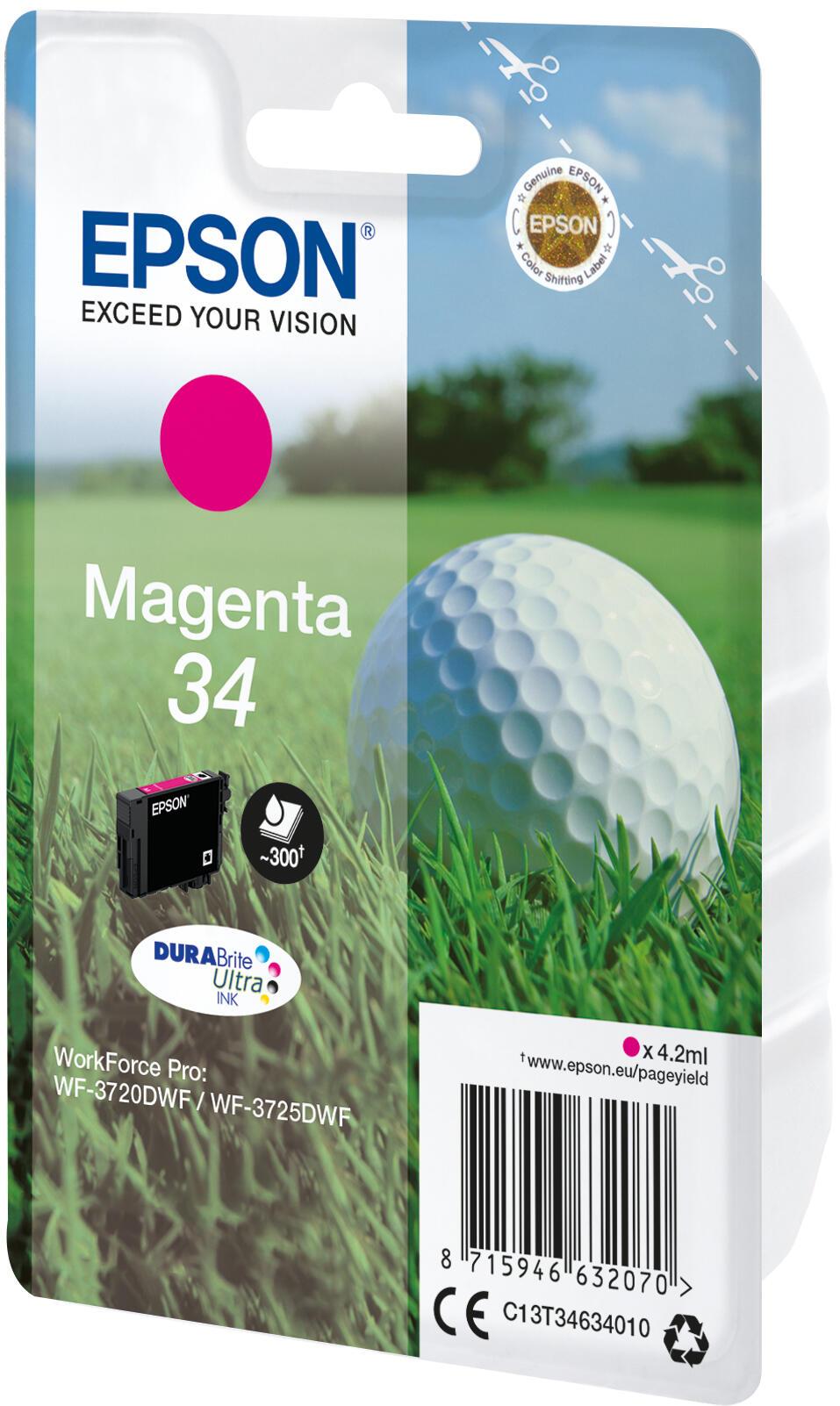 Epson Tinta 34 / C13T34634010 Magenta Standard