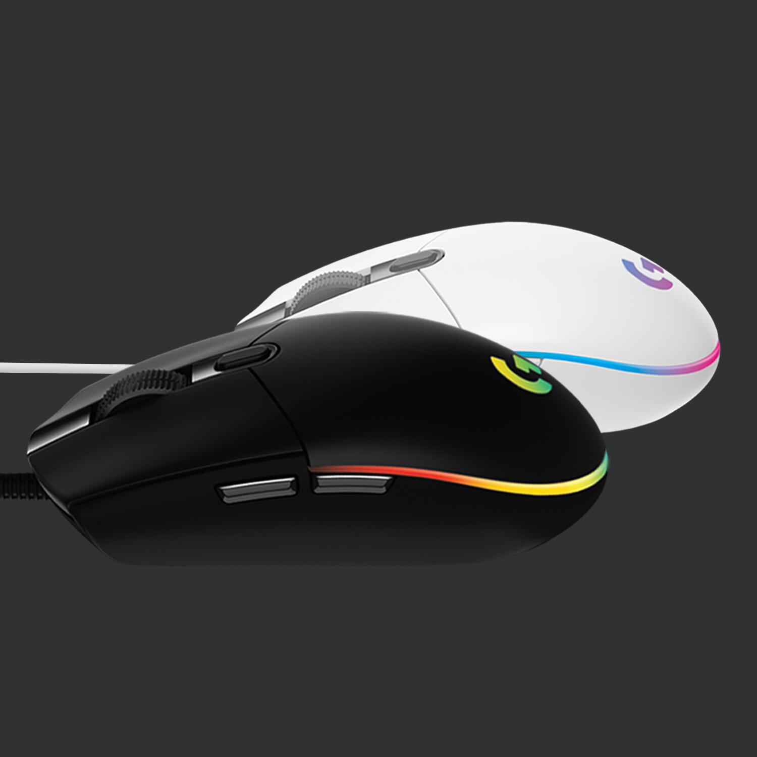 Logitech Ratón G203 Lightsync / 910-005797 Blanco