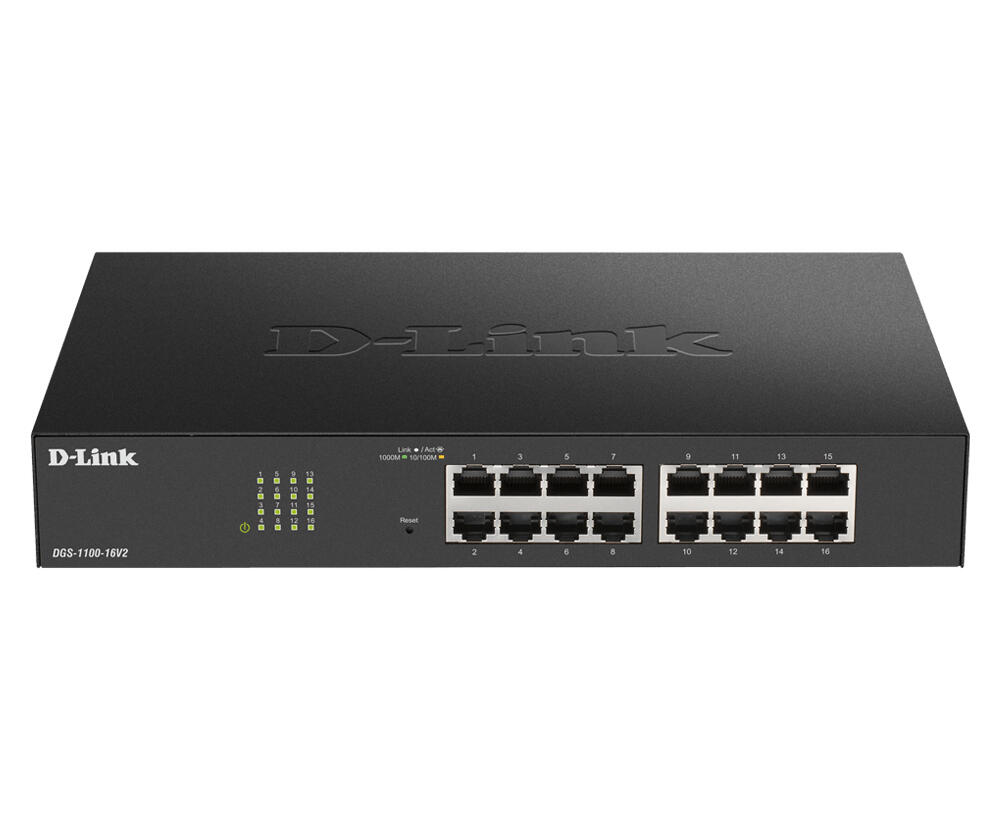 D-Link Interruptor DGS-1100-24P V2 / DGS-1100-24PV2/E Negro