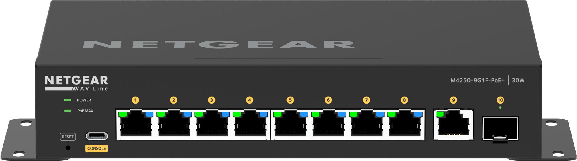 Netgear Switch GSM4210 / GSM4210PD-100EUS Schwarz