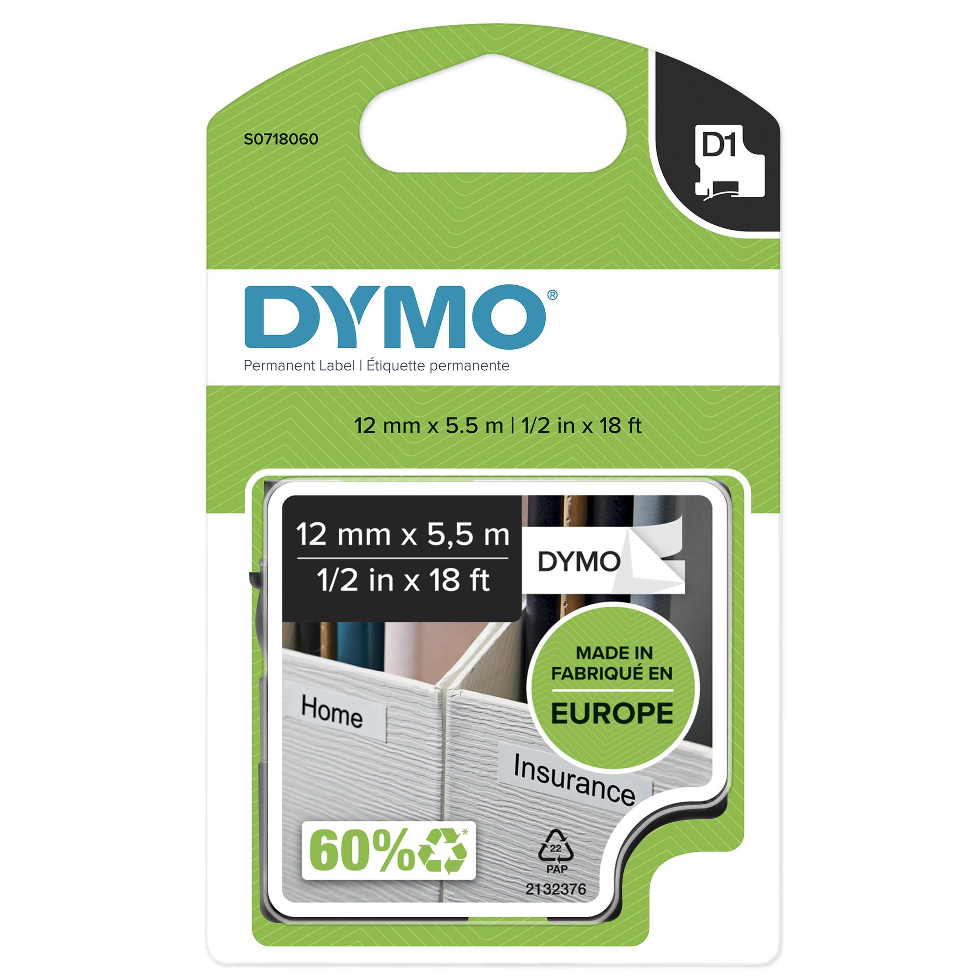 DYMO Etiqueta S0718060 Negro, blanco