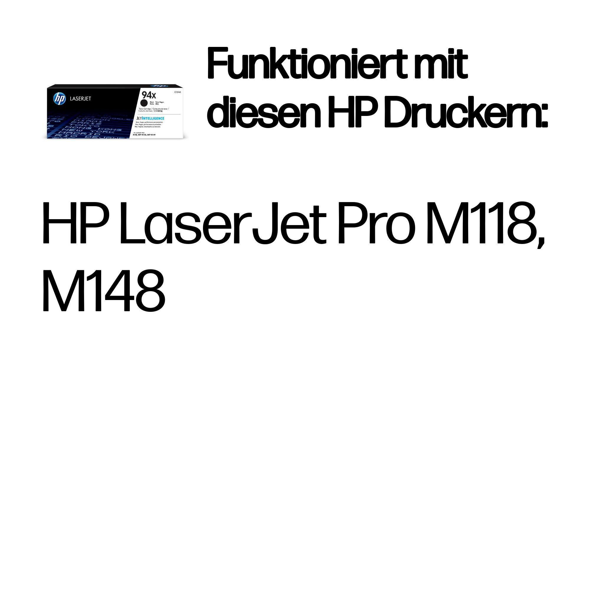HP Toner 94X / CF294X Schwarz XL