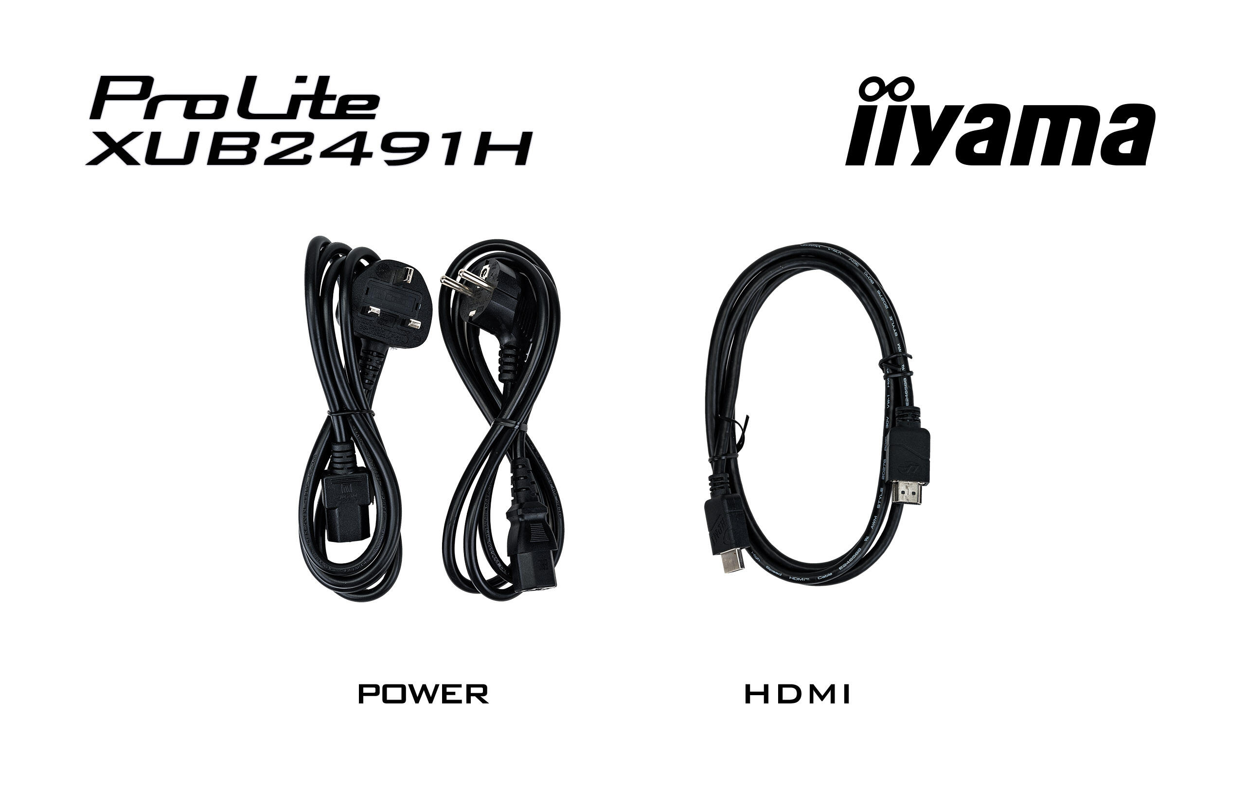 iiyama Monitor ProLite XUB2491H / XUB2491H-B1 Black 60.5 cm (23.8")