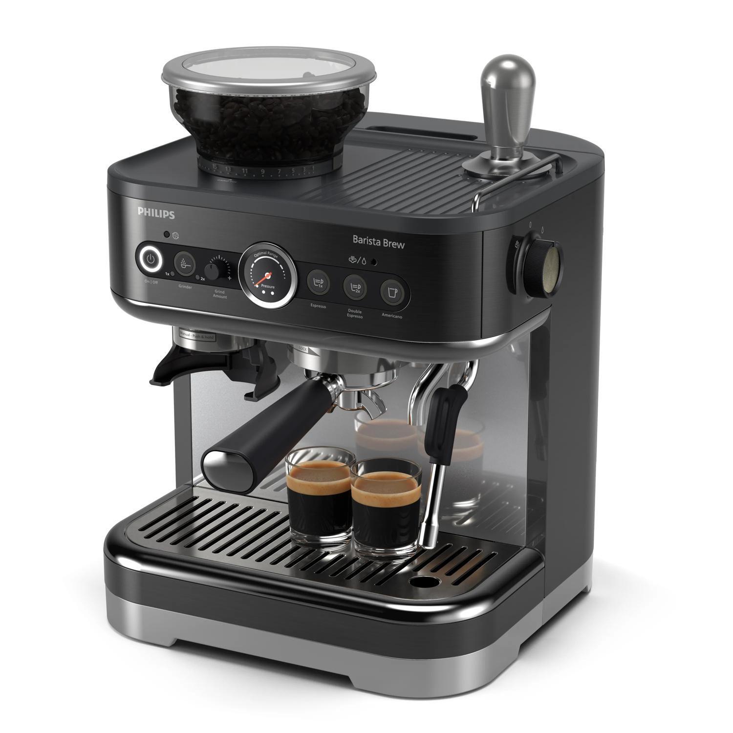 Philips Siebträgermaschine Barista Brew / PSA3218/10 Schwarz