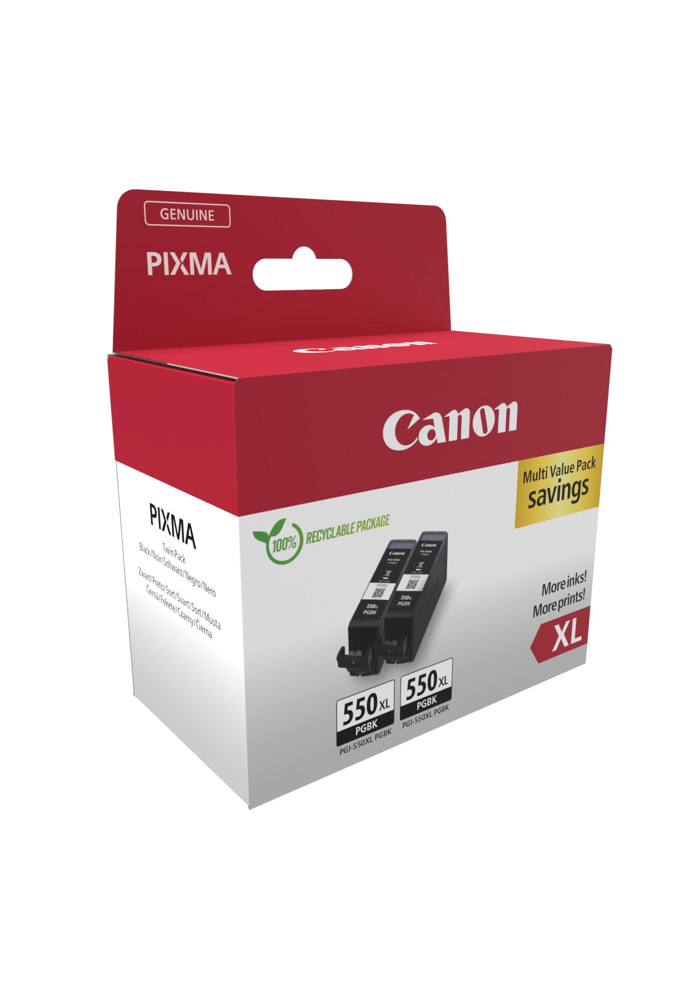 Canon Tinta PGI-550XL / 6431B010 Negro XL Doppelpack
