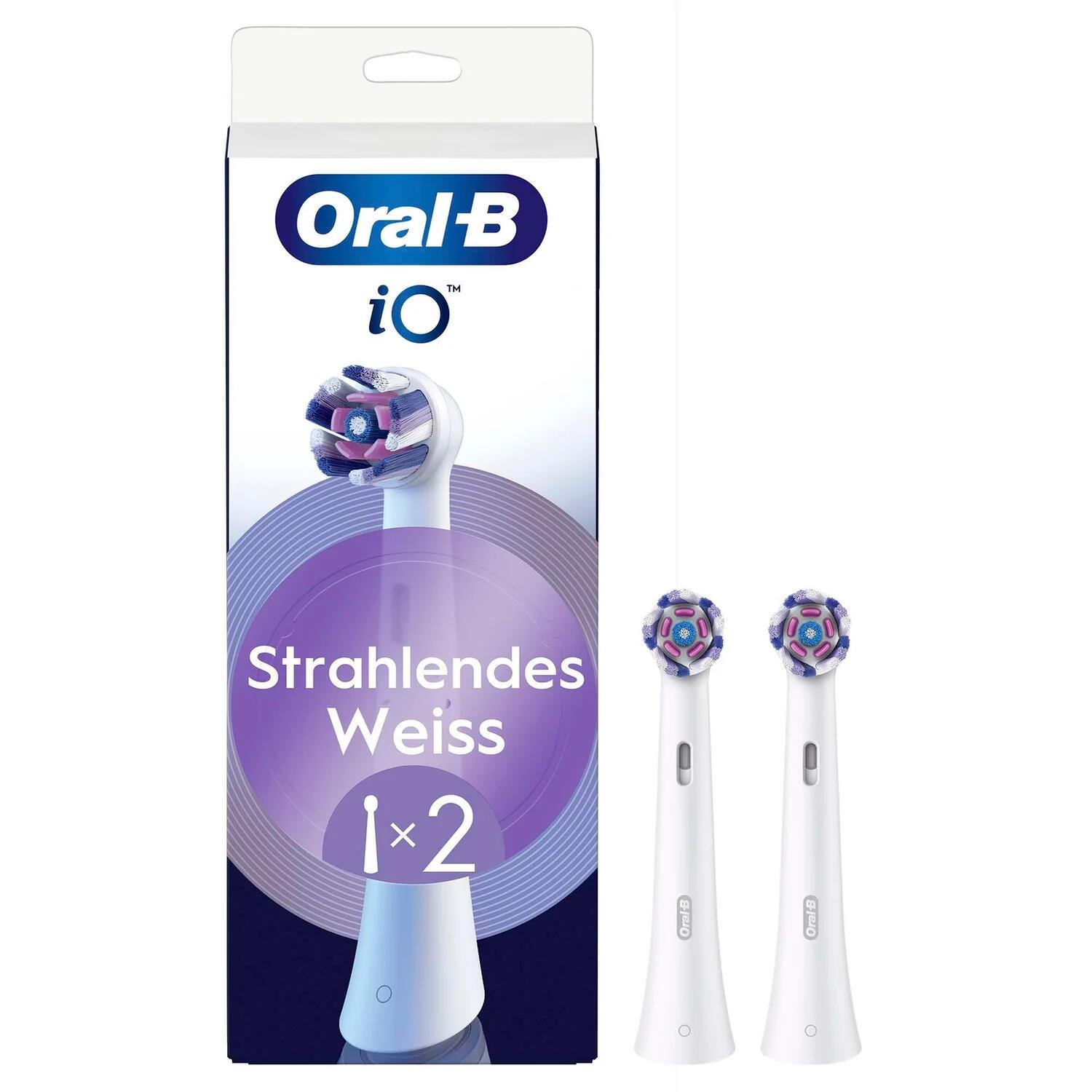 Oral-B Spazzolino da denti collegabile iO Radiant White / 8700216373210 Bianco Doppelpack