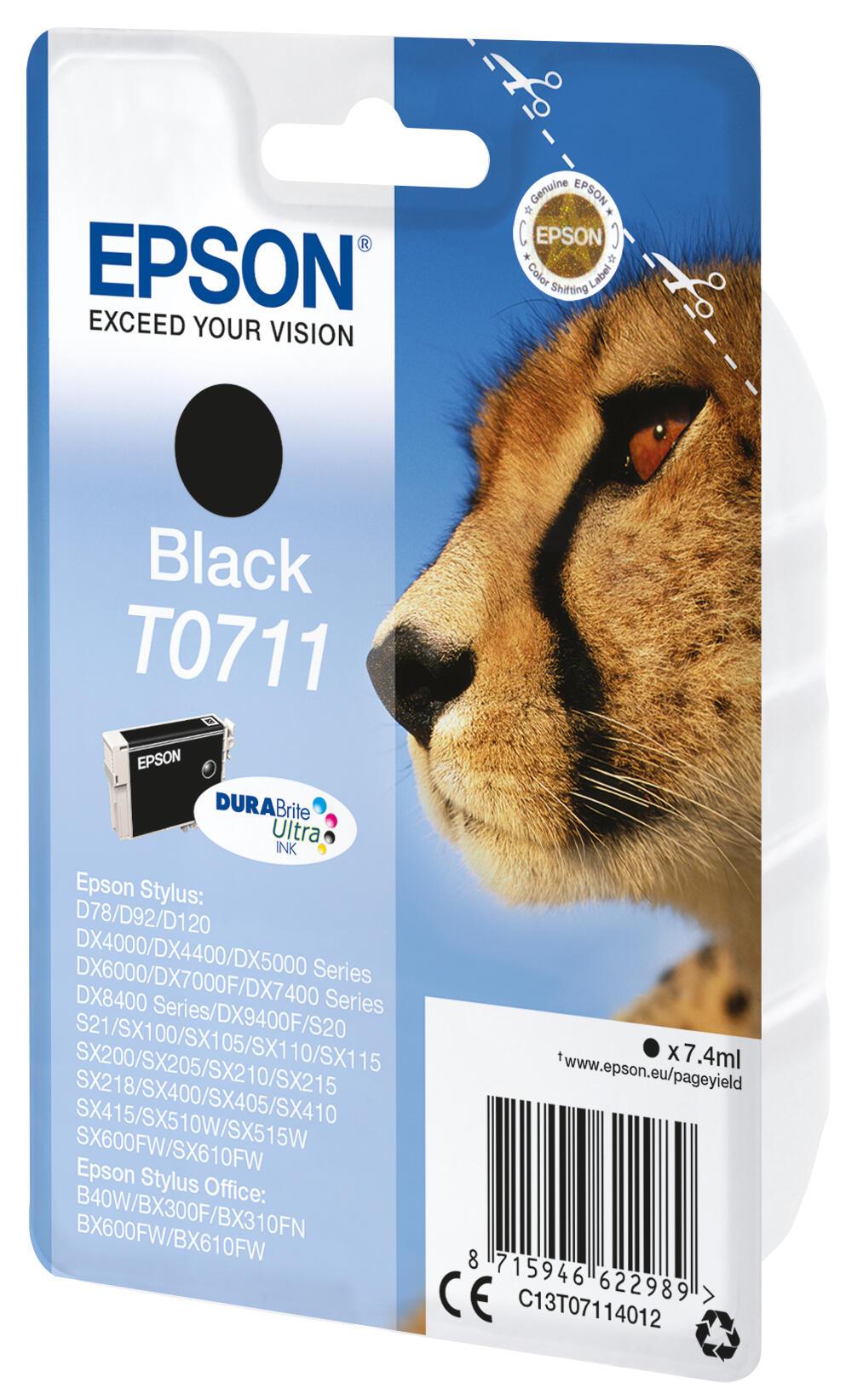 Epson Tinta T0711 / C13T07114012 Negro Standard
