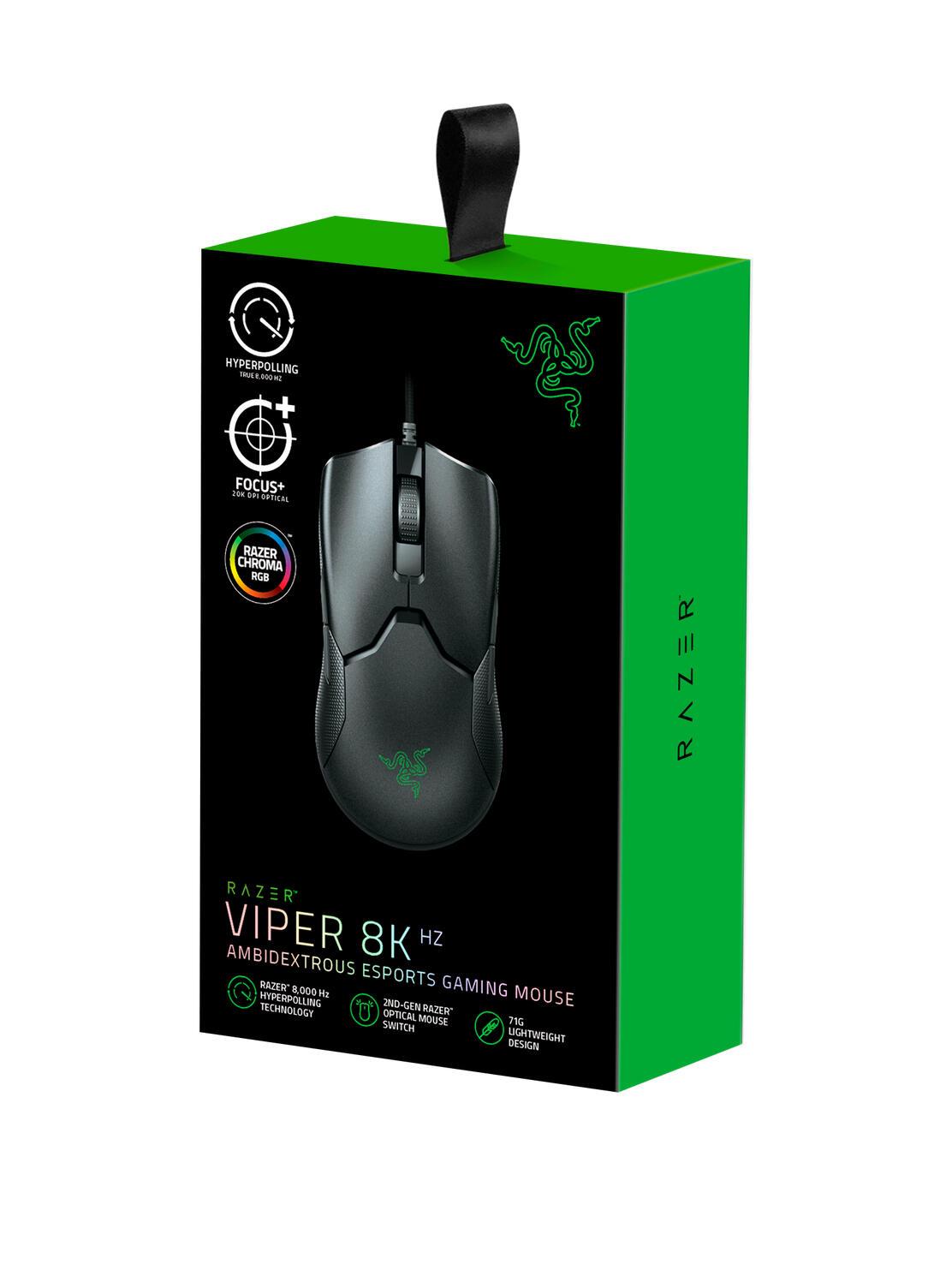 Razer Maus Viper 8K Hz / RZ01-03580100-R3M1 Schwarz