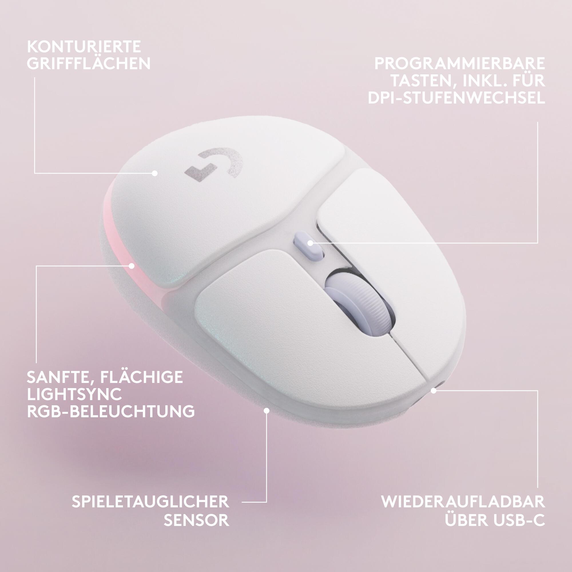 Logitech Maus G705 / 910-006367 Weiß