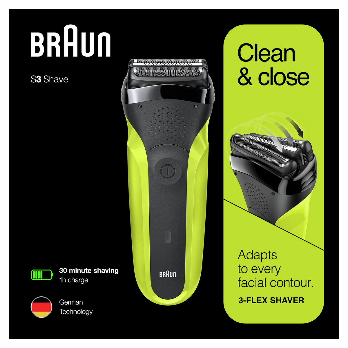 Braun Shaver Series 3 300s / 276326 Green