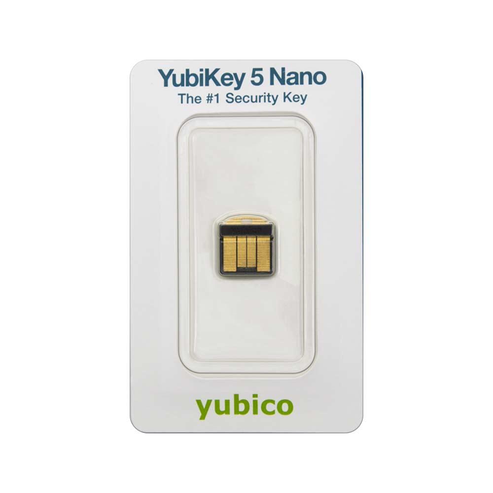 Yubico Sicherheitsschlüssel YubiKey 5 Nano / 100854 Schwarz, Gold S