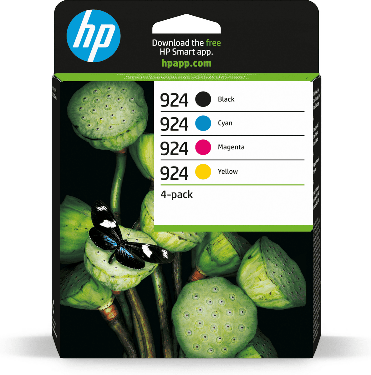HP Tinte 924 / 6C3Z1NE BK,C,M,Y