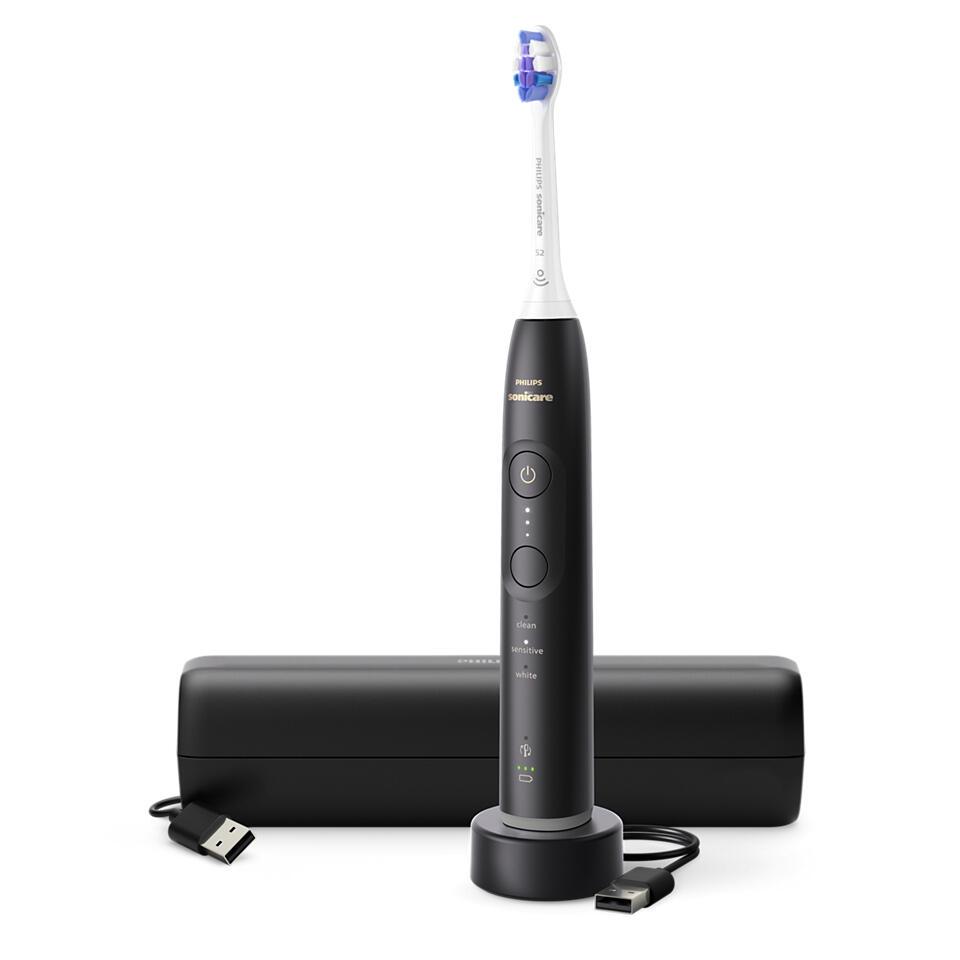 Philips Zahnbürste Sonicare 6500 mit Etui / HX7411/02 Schwarz Standard