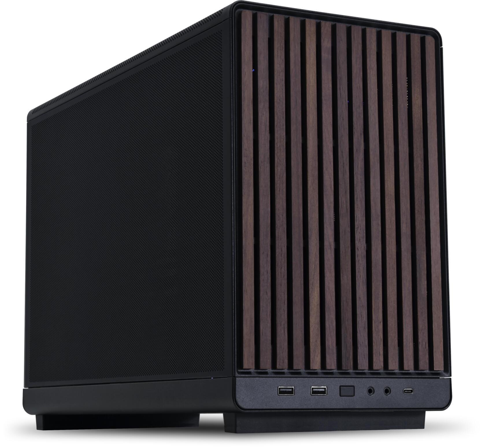 Lian Li PC-Gehäuse A3-mATX Wood / A3X-WD Schwarz, Holz S