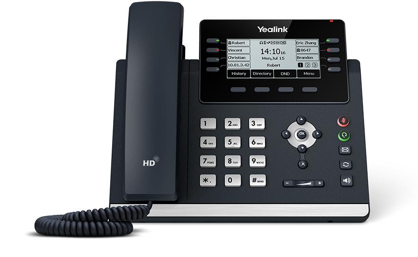 Yealink Telefon SIP-T43U / 1301202 Grau 9,4 cm (3.7")