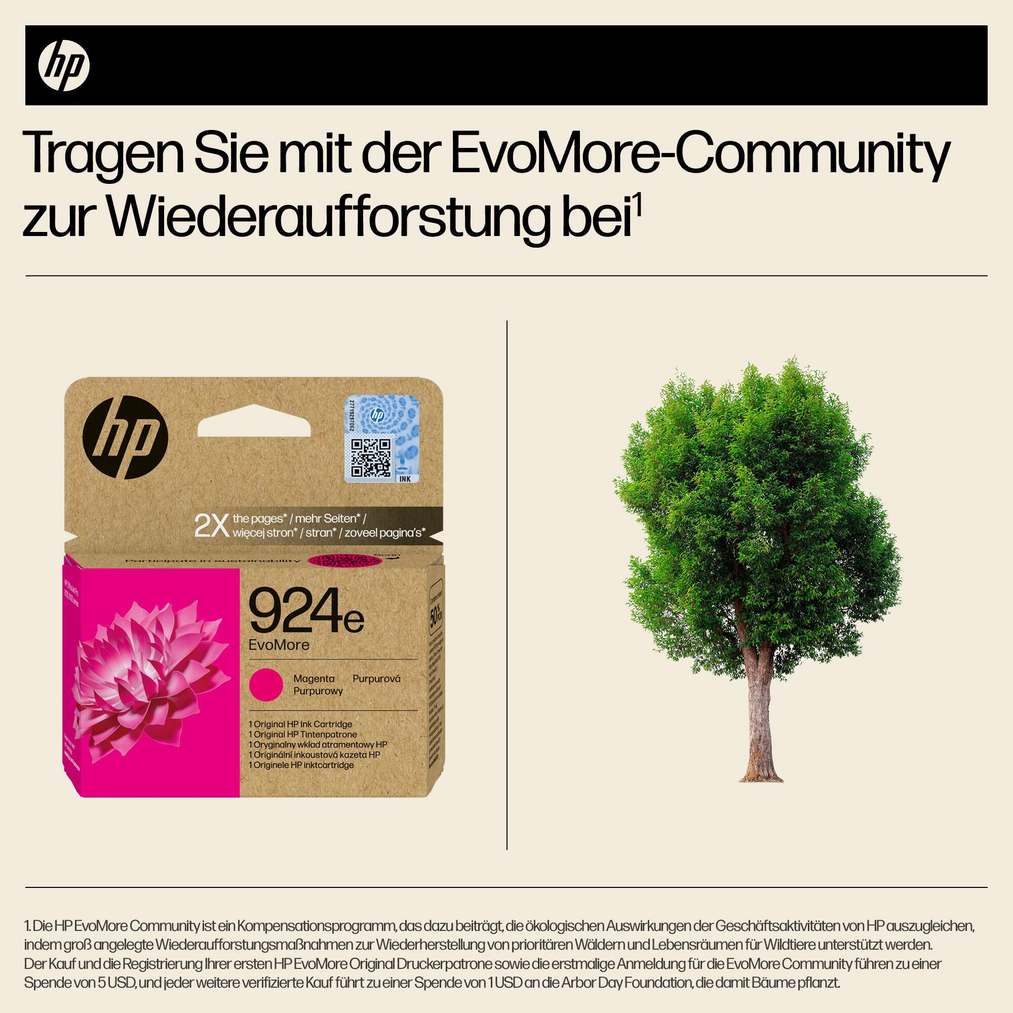 HP Inchiostro 924E / 4K0U8NE Magenta XL