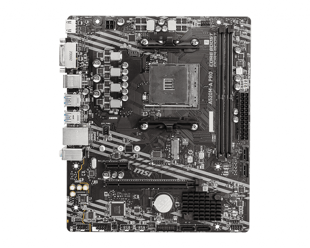 MSI Mainboard A520M-A PRO / 7C96-001R Schwarz
