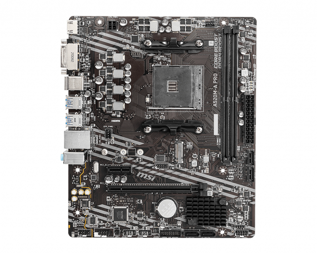 MSI Motherboard A520M-A PRO / 7C96-001R Black