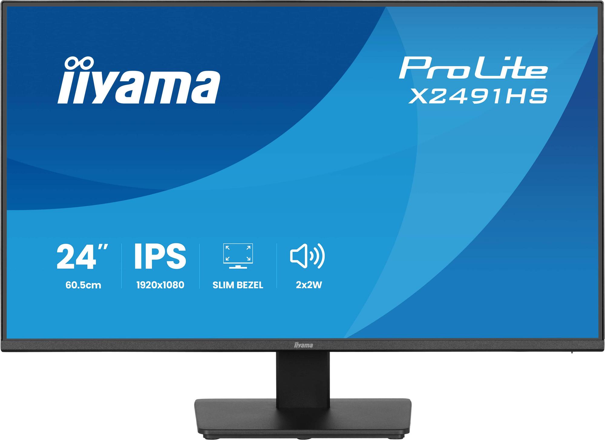 iiyama Monitor ProLite X2491HS / X2491HS-B1 Schwarz 60,5 cm (23.8")