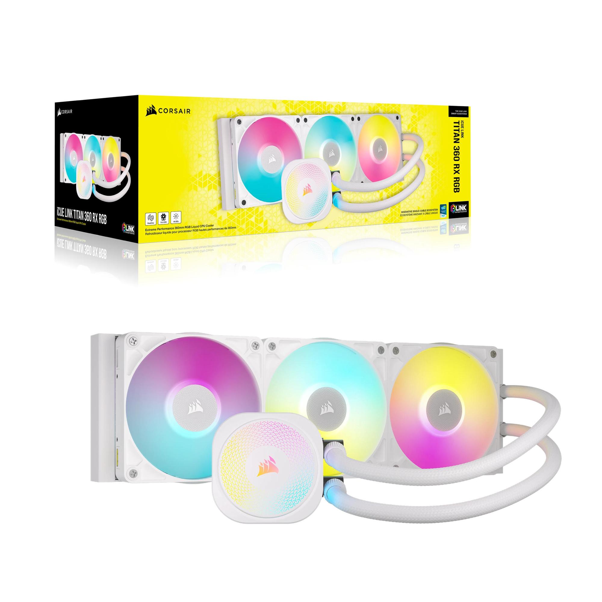 Corsair Water cooling iCUE LINK TITAN 360 RX RGB AIO / CW-9061021-WW White XL