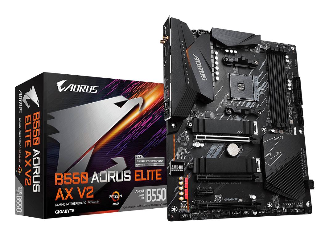 GIGABYTE Carte mère B550 AORUS ELITE AX V2 Noir