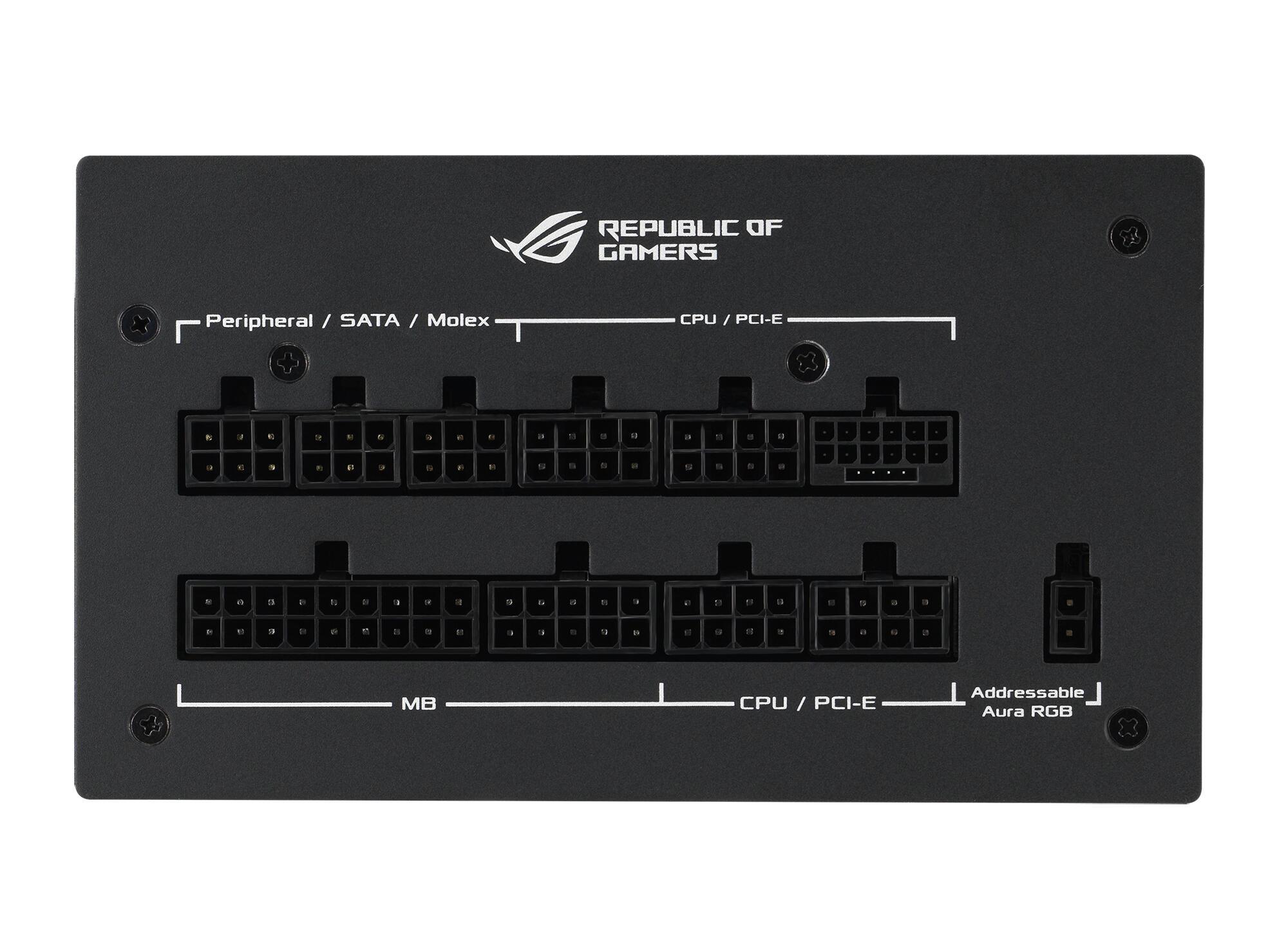 ASUS PC power supply unit ROG Strix 1200W Aura Ed. / 90YE00P0-B0NA00 Black