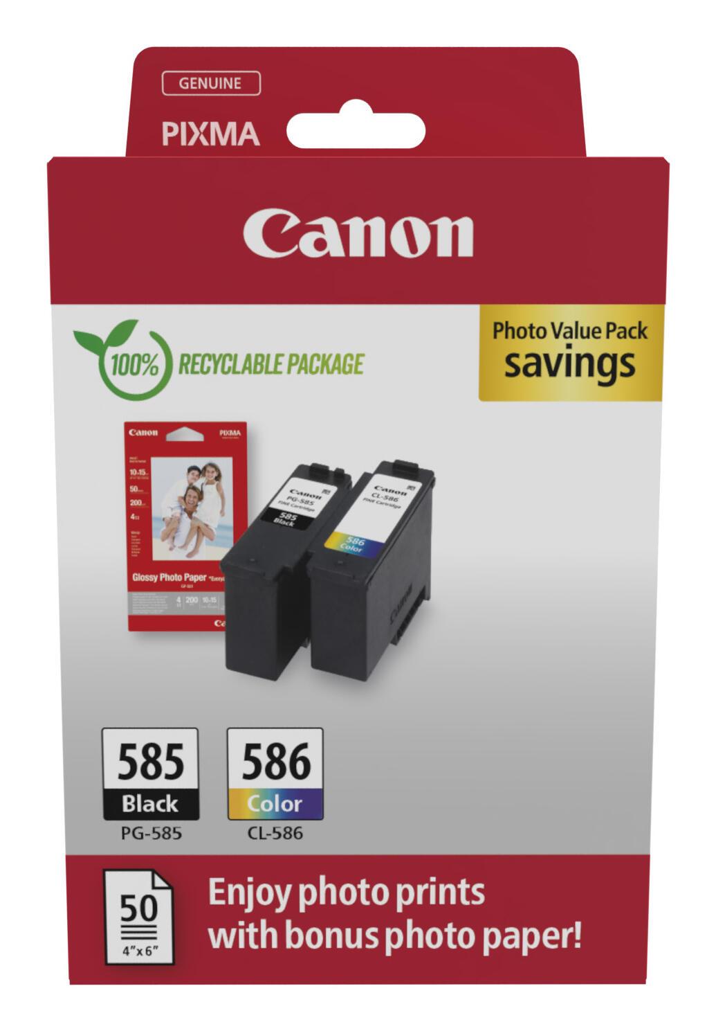 Canon Tinte PG-585/CL-586 / 6205C004 BK,C,M,Y Multipack