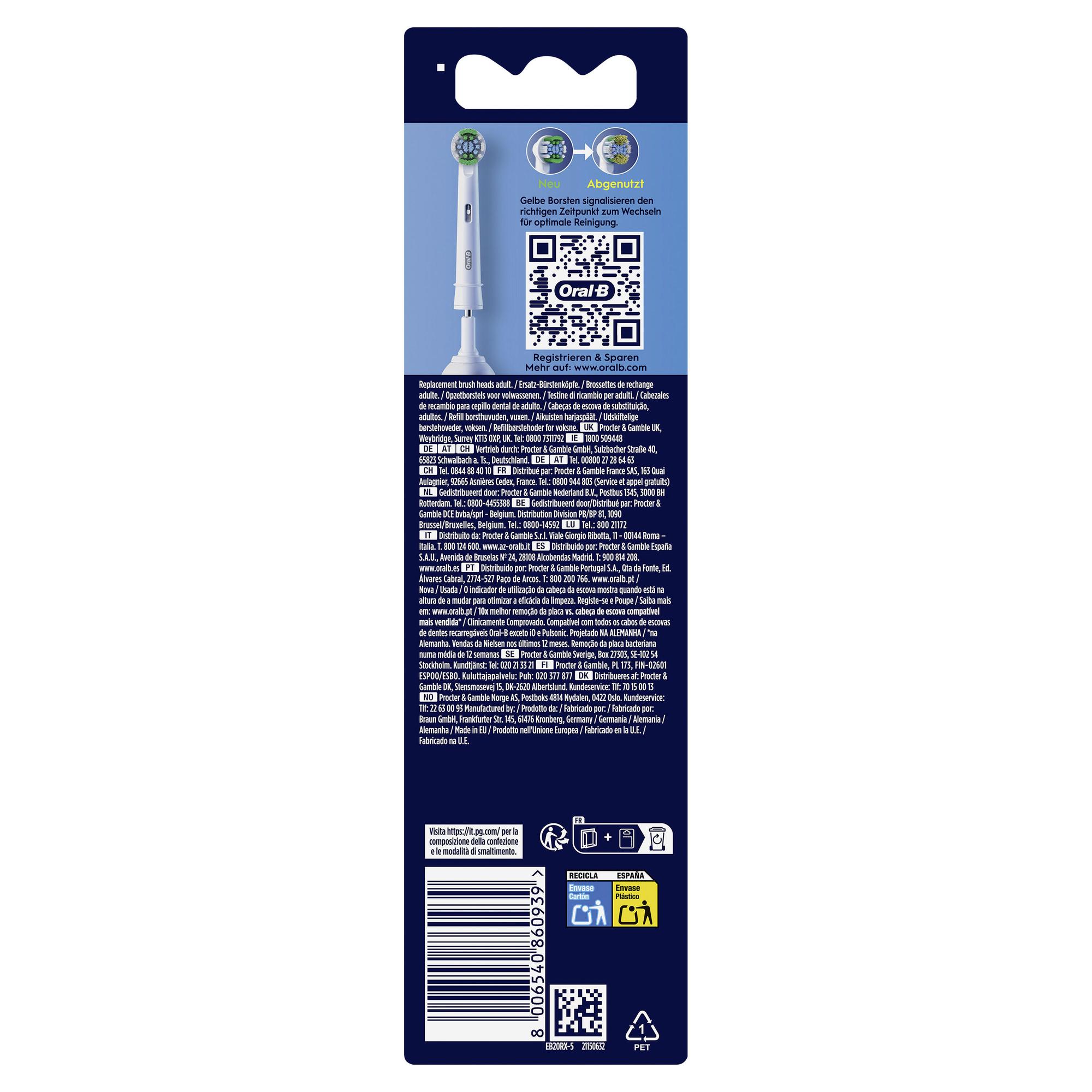 Oral-B Attachable toothbrush 5x Precis / 860939 White 5-Pack