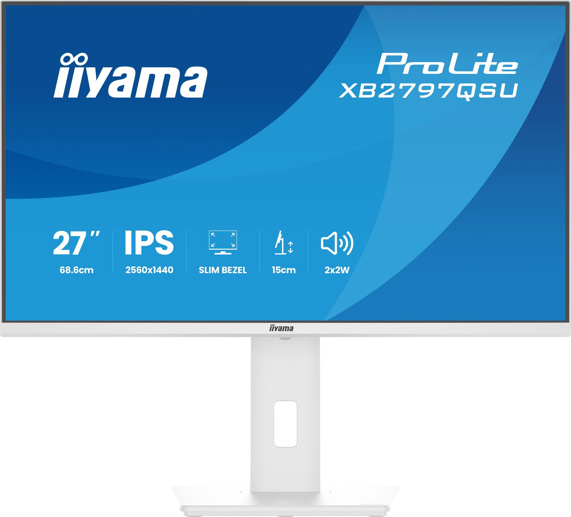 iiyama Monitor ProLite XB2797QSU / XB2797QSU-W1 Weiß 68,6 cm (27")