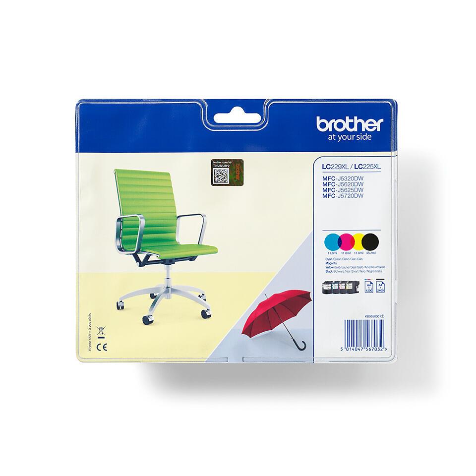 Brother Tinta LC-229XLVALBPDR / LC229XLVALBPDR BK,C,M,Y Multipack