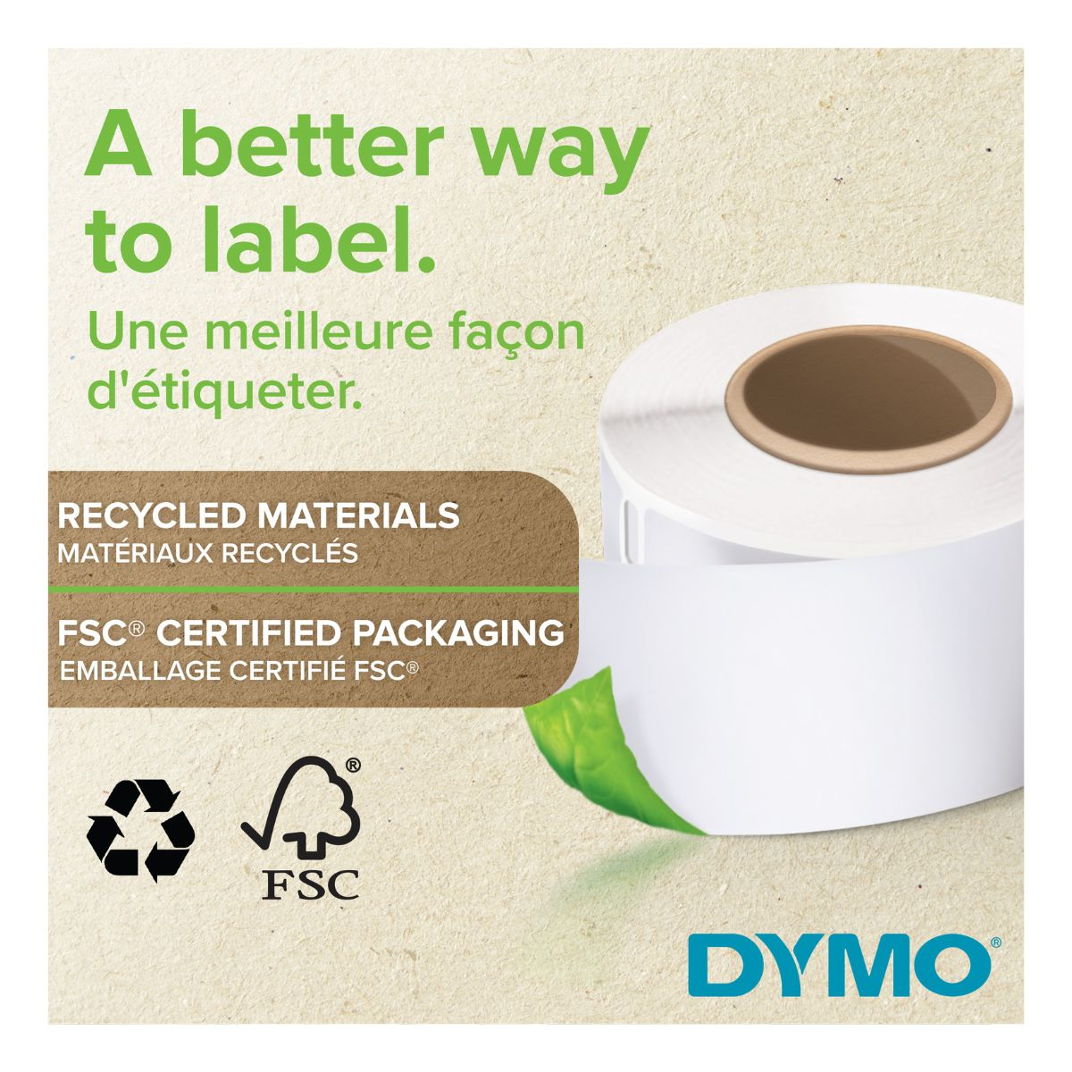 Dymo Étiquette 2112289 Blanc