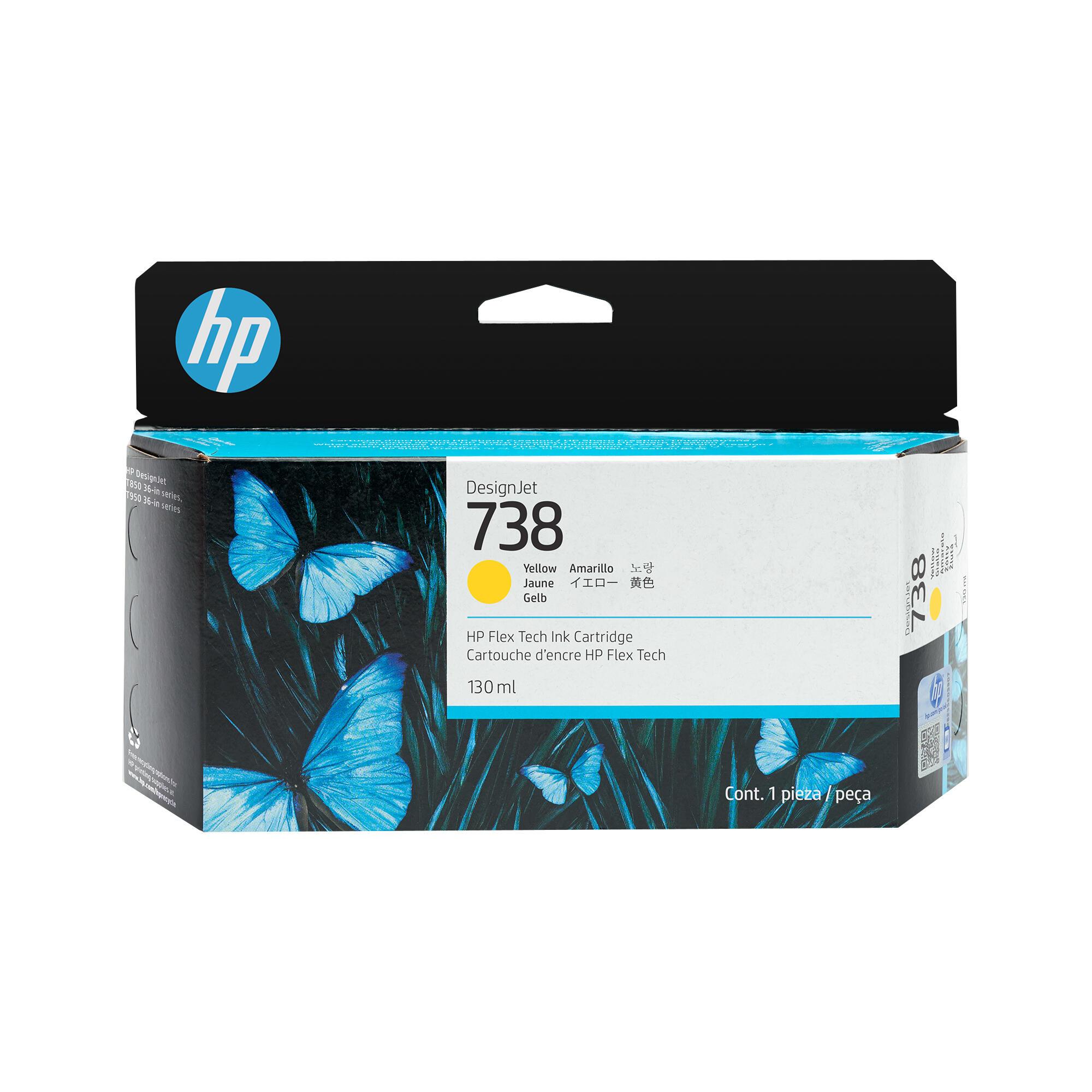HP Ink 738 / 498N7A Yellow Standard
