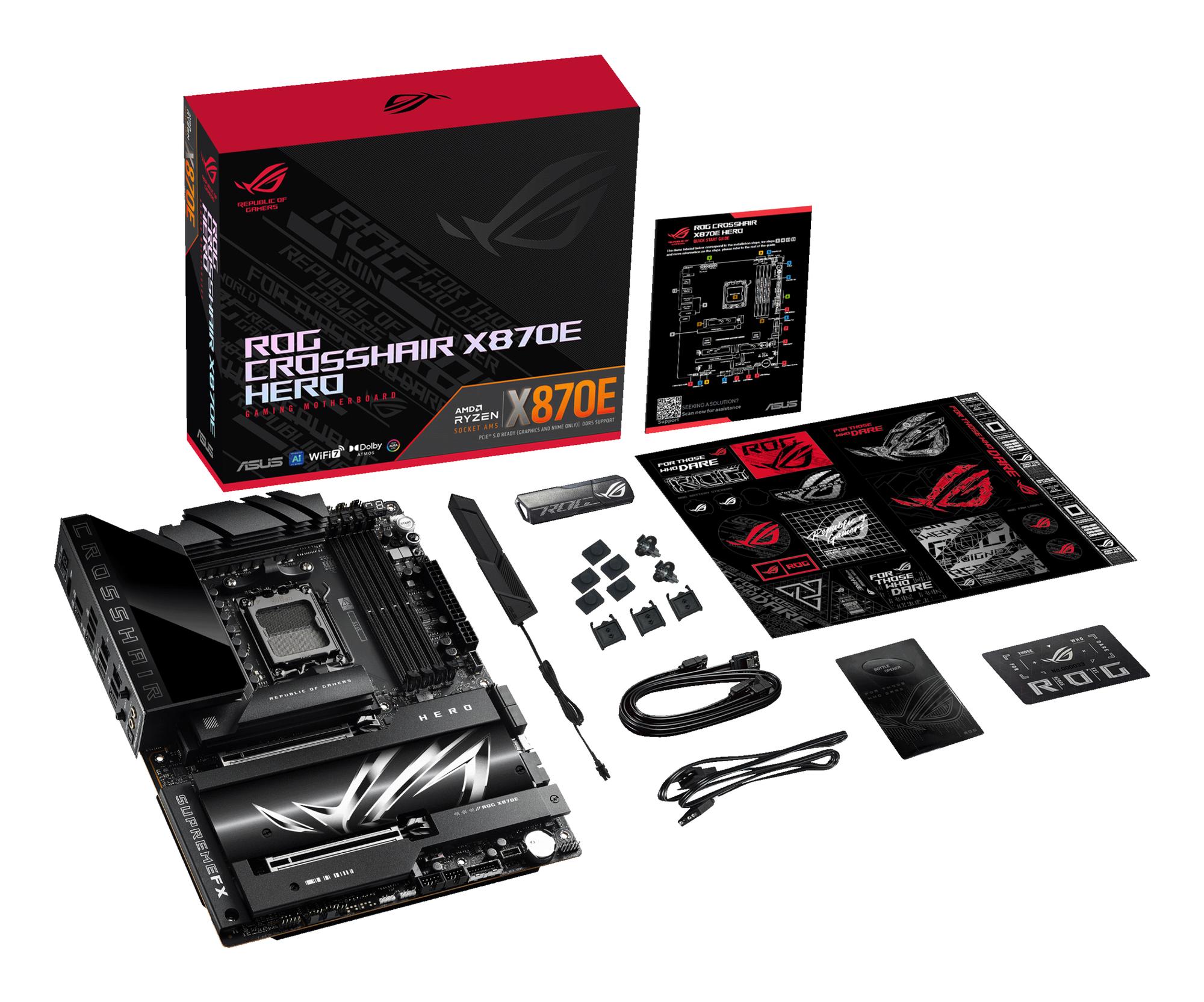 ASUS Carte mère ROG Crosshair X870E Hero / 90MB1IE0-M0EAY0 Noir