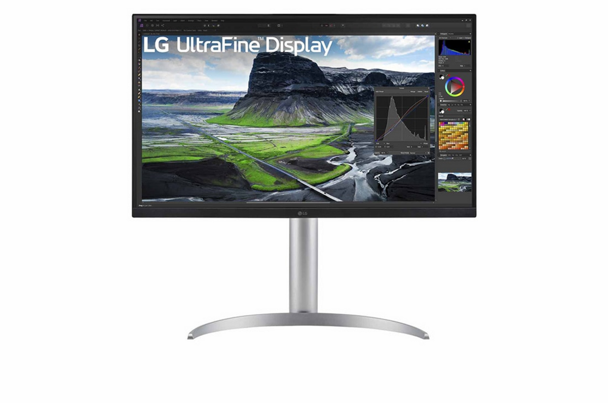 LG Monitor 27UQ850V-W / 27UQ850V-W  Silber/Schwarz